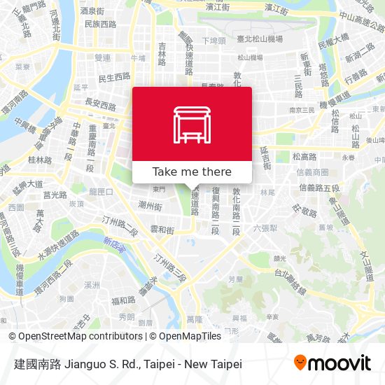 建國南路 Jianguo S. Rd. map