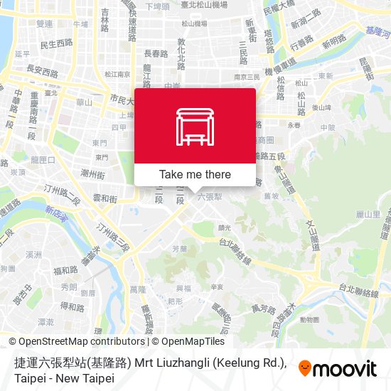 捷運六張犁站(基隆路) Mrt Liuzhangli (Keelung Rd.) map