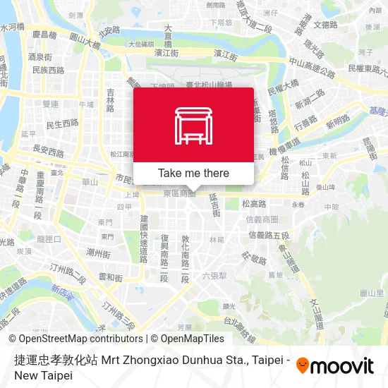 捷運忠孝敦化站 Mrt Zhongxiao Dunhua Sta. map