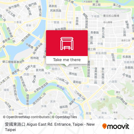 愛國東路口 Aiguo East Rd. Entrance map