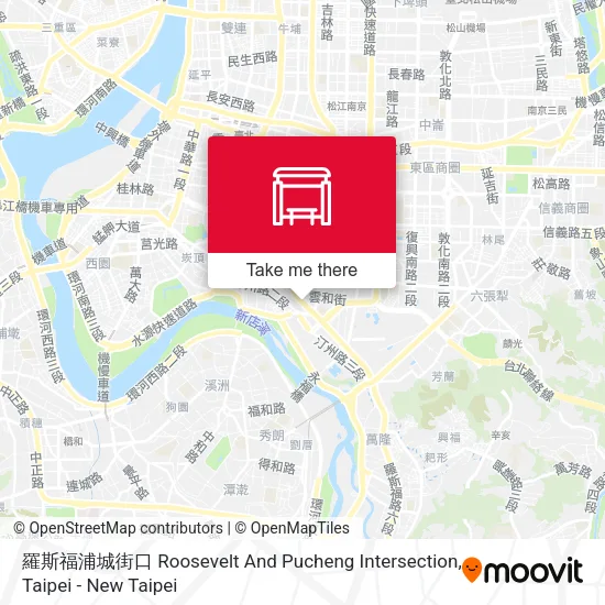 羅斯福浦城街口 Roosevelt And Pucheng Intersection地圖