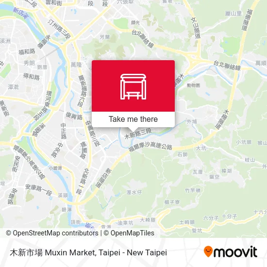 木新市場 Muxin Market map