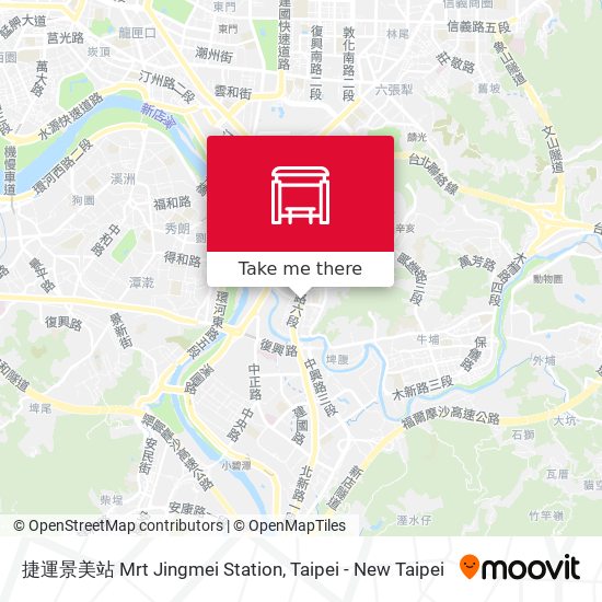 捷運景美站 Mrt Jingmei Station map