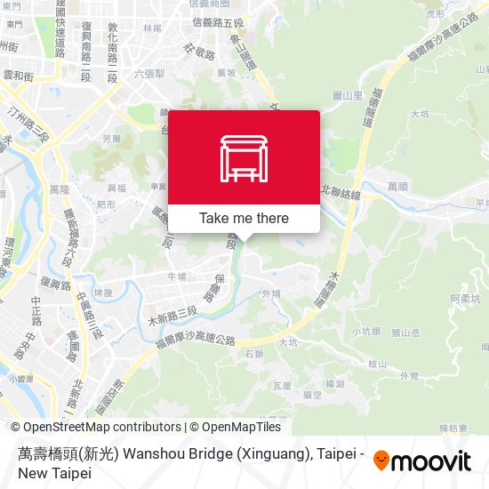 萬壽橋頭(新光) Wanshou Bridge (Xinguang)地圖