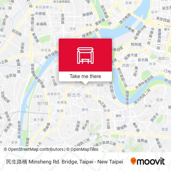 民生路橋 Minsheng Rd. Bridge map