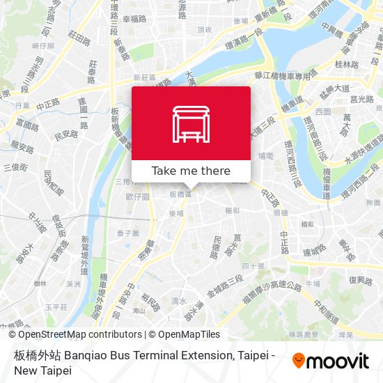 板橋外站 Banqiao Bus Terminal Extension map