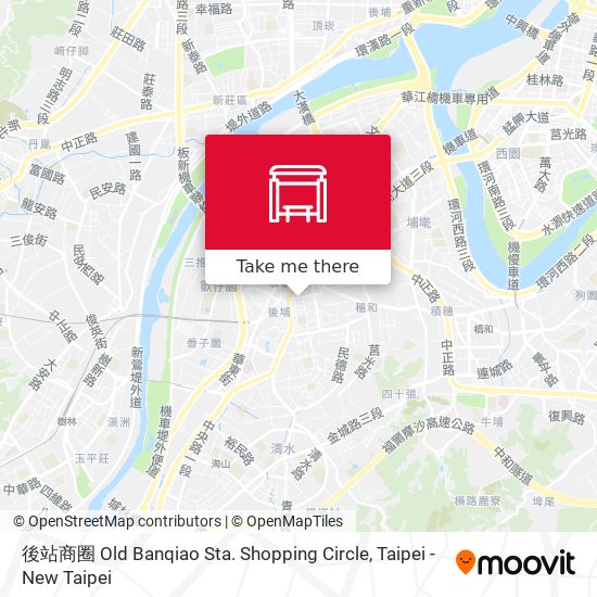 後站商圈 Old Banqiao Sta. Shopping Circle map