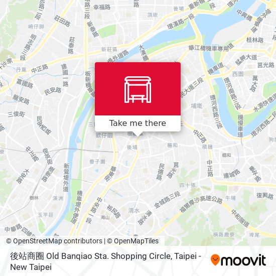 後站商圈 Old Banqiao Sta. Shopping Circle map
