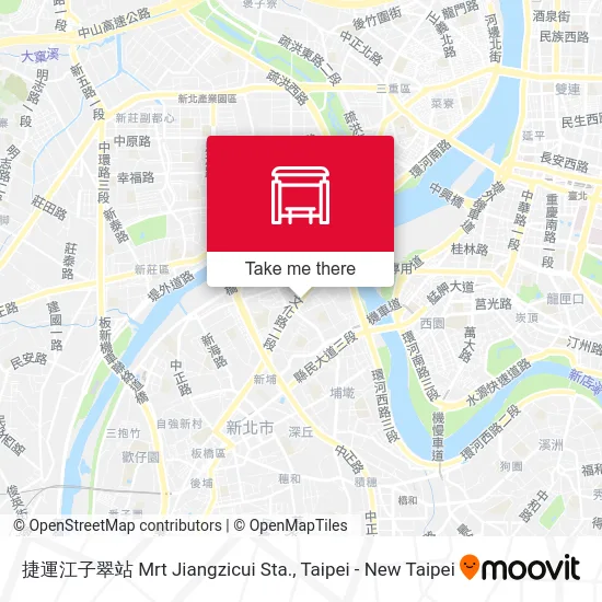 捷運江子翠站 Mrt Jiangzicui Sta. map
