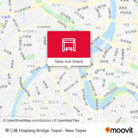 華江橋 Huajiang Bridge地圖