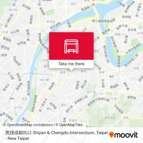 實踐成都街口 Shijian & Chengdu Intersectuon map