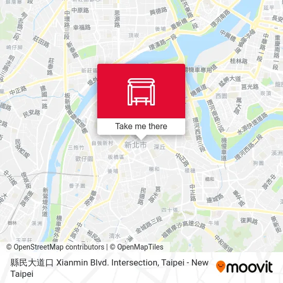縣民大道口 Xianmin Blvd. Intersection map