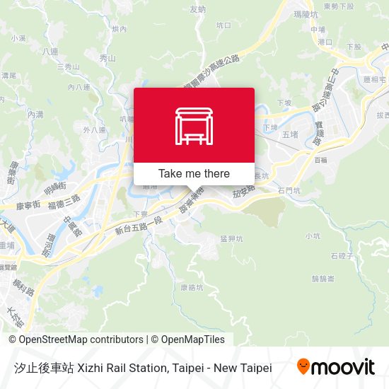 汐止後車站 Xizhi Rail Station map