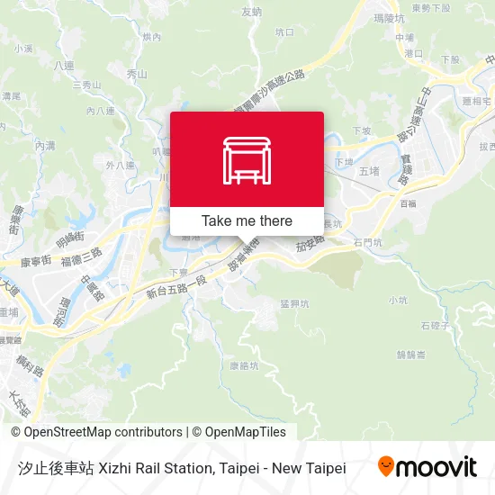 汐止後車站 Xizhi Rail Station map