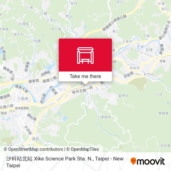 汐科站北站 Xike Science Park Sta. N. map