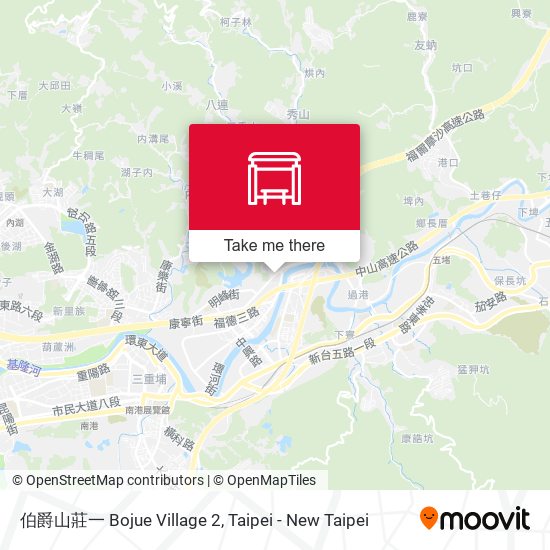 伯爵山莊一 Bojue Village 2 map