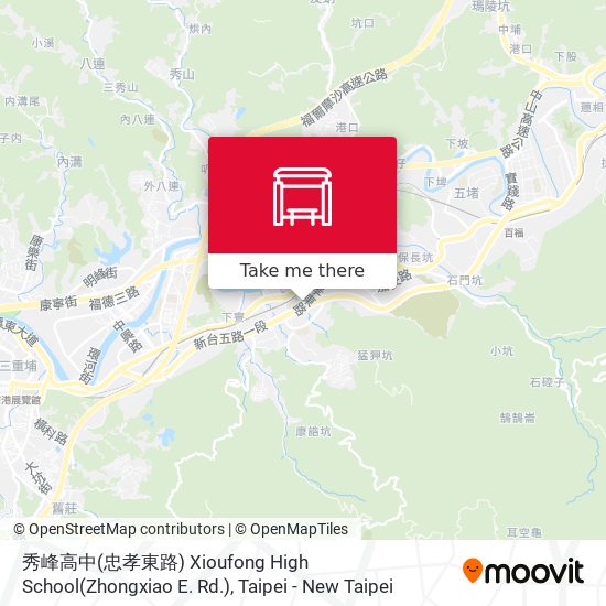 秀峰高中(忠孝東路) Xioufong High School(Zhongxiao E. Rd.) map
