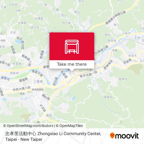 忠孝里活動中心 Zhongxiao Li Community Center map