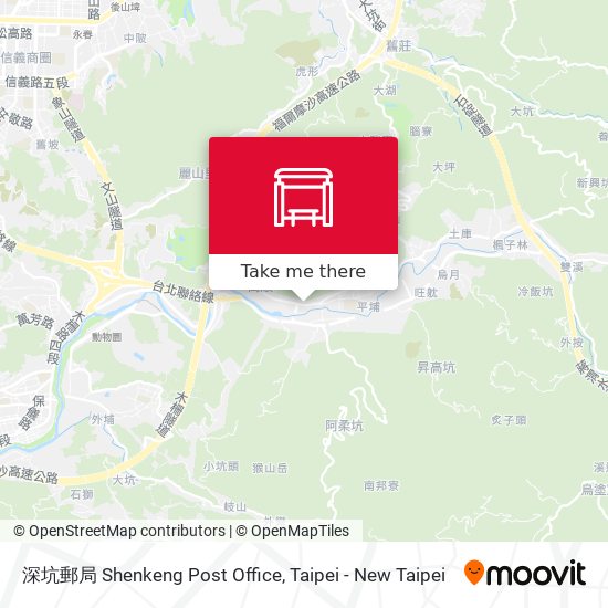 深坑郵局 Shenkeng Post Office map