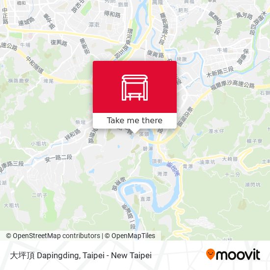大坪頂 Dapingding map