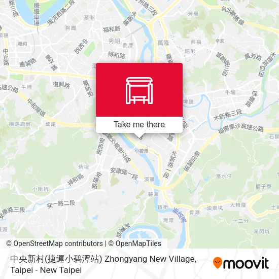 中央新村(捷運小碧潭站) Zhongyang New Village地圖