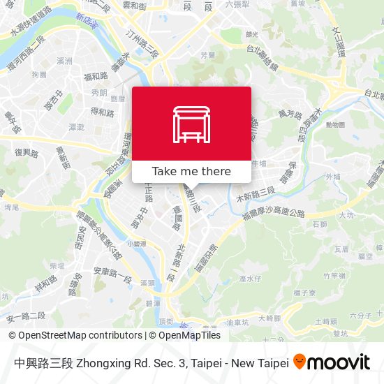 中興路三段 Zhongxing Rd. Sec. 3 map