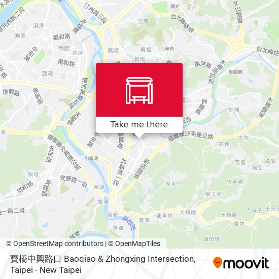 寶橋中興路口 Baoqiao & Zhongxing Intersection map