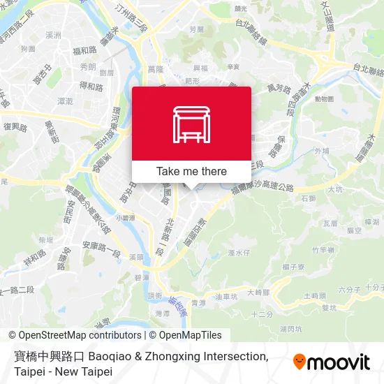 寶橋中興路口 Baoqiao & Zhongxing Intersection地圖
