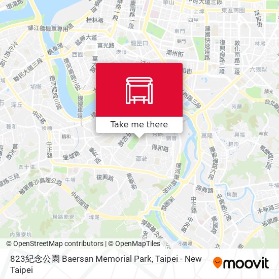 823紀念公園 Baersan Memorial Park map