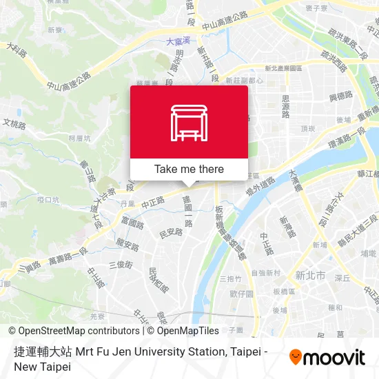 捷運輔大站 Mrt Fu Jen University Station地圖