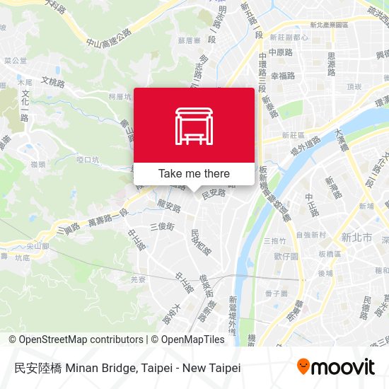 民安陸橋 Minan Bridge map