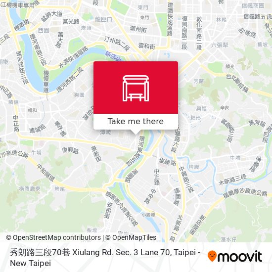 秀朗路三段70巷 Xiulang Rd. Sec. 3 Lane 70 map