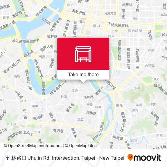 竹林路口 Jhulin Rd. Intersection地圖