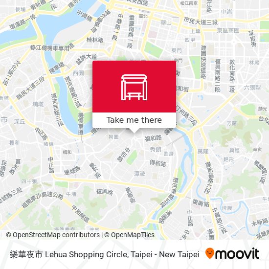 樂華夜市 Lehua Shopping Circle map