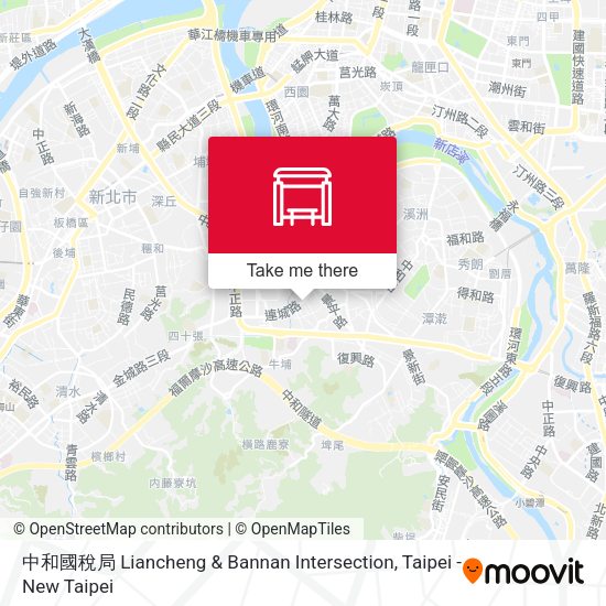 中和國稅局 Liancheng & Bannan Intersection地圖