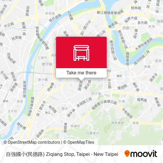 自強國小(民德路) Ziqiang Stop map