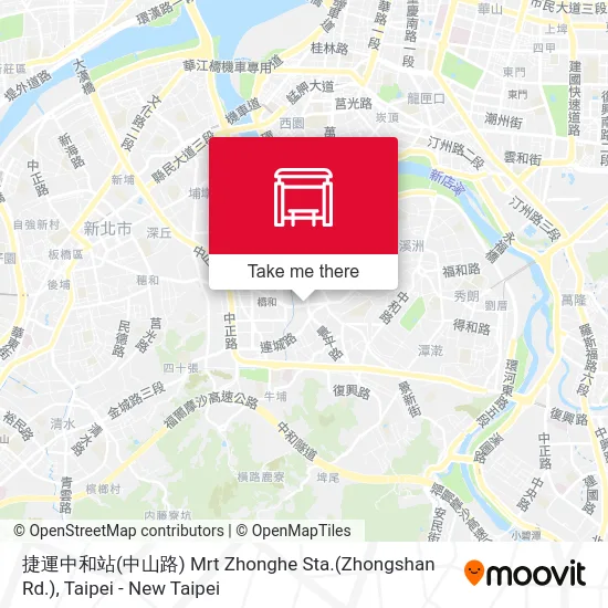 捷運中和站(中山路) Mrt Zhonghe Sta.(Zhongshan Rd.) map