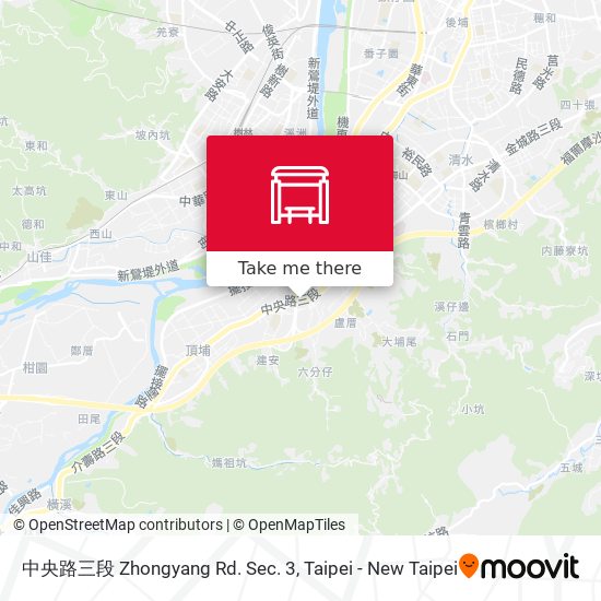 中央路三段 Zhongyang Rd. Sec. 3 map