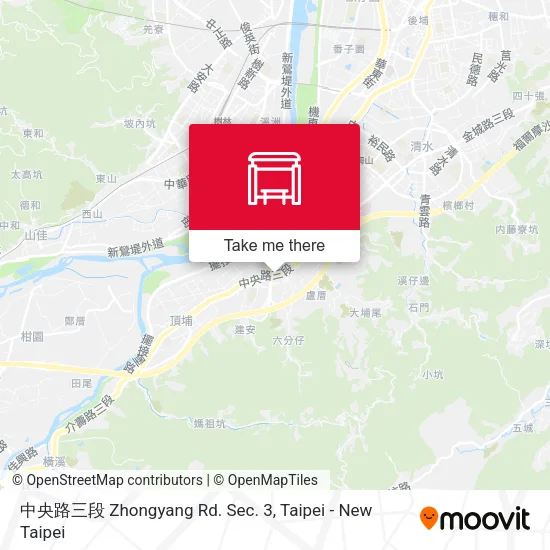 中央路三段 Zhongyang Rd. Sec. 3 map