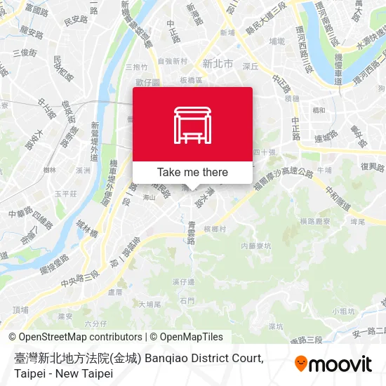 臺灣新北地方法院(金城) Banqiao District Court map