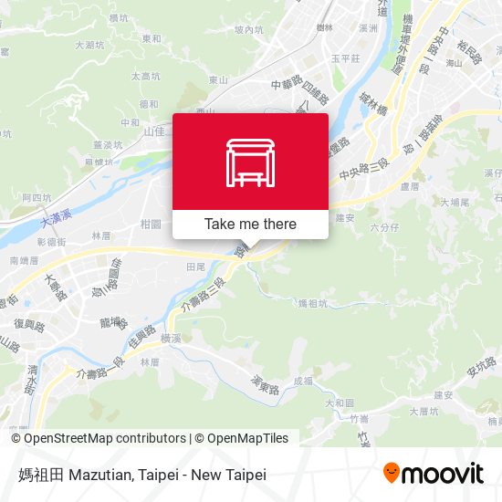媽祖田 Mazutian map