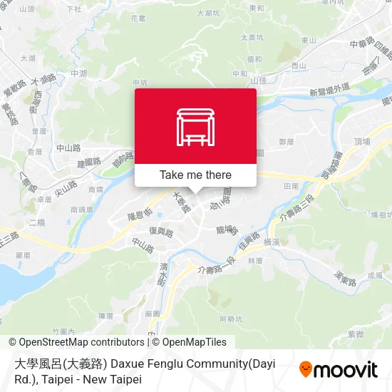 大學風呂(大義路) Daxue Fenglu Community(Dayi Rd.) map