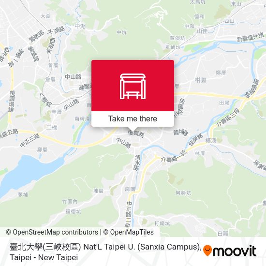臺北大學(三峽校區) Nat'L Taipei U. (Sanxia Campus) map