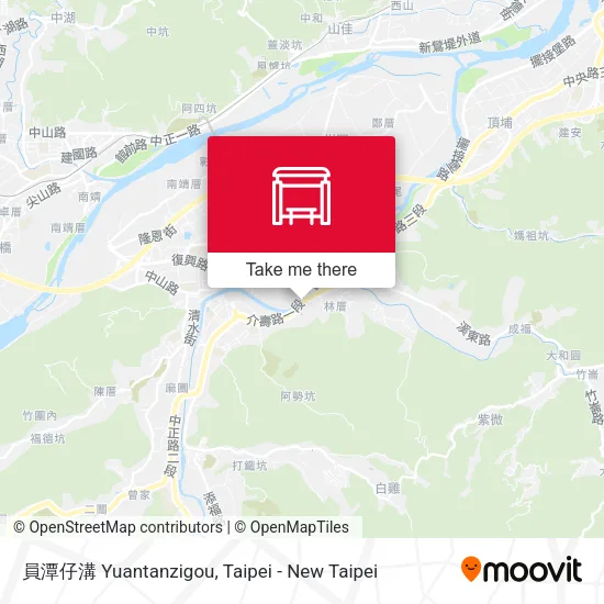 員潭仔溝 Yuantanzigou map