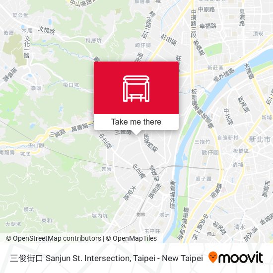 三俊街口 Sanjun St. Intersection map