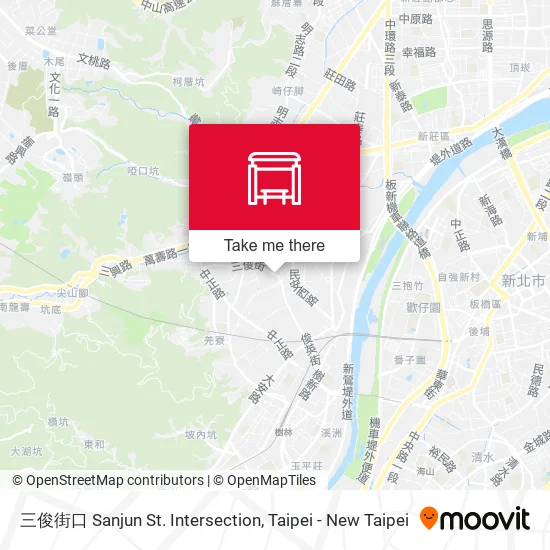 三俊街口 Sanjun St. Intersection map