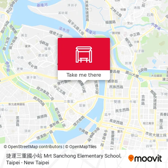 捷運三重國小站 Mrt Sanchong Elementary School map