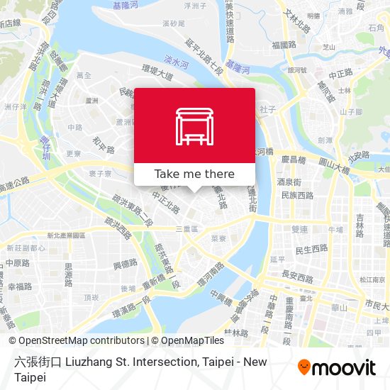 六張街口 Liuzhang St. Intersection map