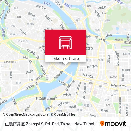 正義南路底 Zhengyi S. Rd. End map