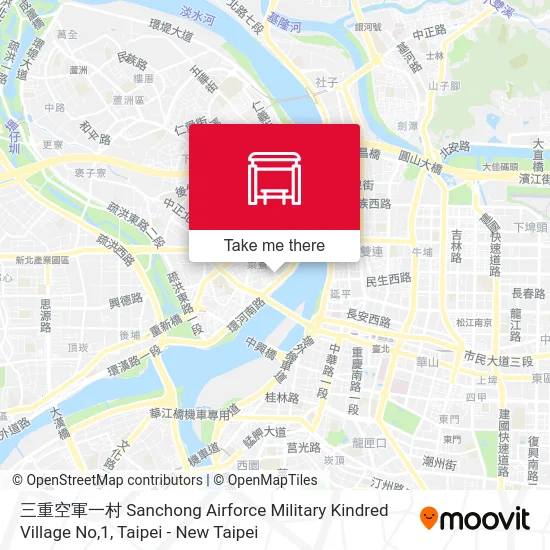 三重空軍一村 Sanchong Airforce Military Kindred Village No,1 map